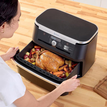 Ninja Foodi 7-in-1 DualZone FlexBasket Air Fryer w/ 11-qt MegaZone Factory Refurbished