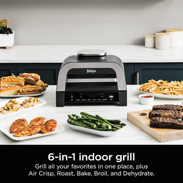 Ninja DG551 Foodi Smart XL 6-in-1 Indoor Grill w/ Smart Cook System (Refurbished)