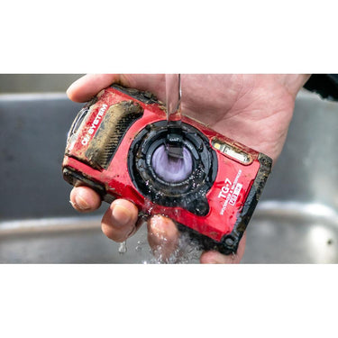 OM SYSTEM Olympus Tough TG-7 12MP 4K 2160p Underwater Camera, Red (V110030RU000)