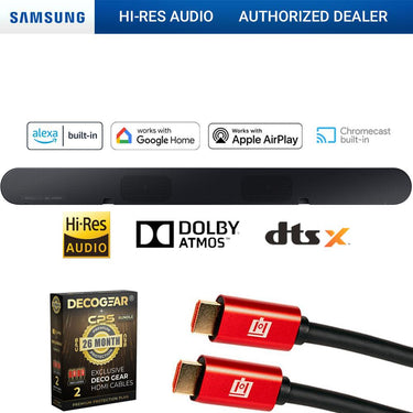 Samsung Wireless Dolby ATMOS Soundbar w/ 26 Months Protection Bundle