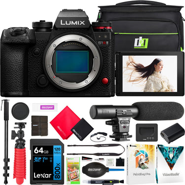 Panasonic LUMIX S1RII Full Frame Mirrorless Camera Body DC-S1RM2 + Accessory Kit Bundle