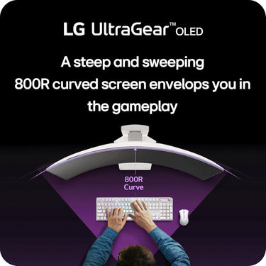 LG 34'' UltraGear OLED Curved Gaming Monitor WQHD with 240Hz Refresh Rate