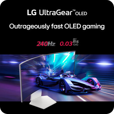 LG 34'' UltraGear OLED Curved Gaming Monitor WQHD with 240Hz Refresh Rate