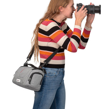 Deco Photo Camera Bag for DSLR and Mirrorless Cameras, Lenses, Padded Adjustable Storage