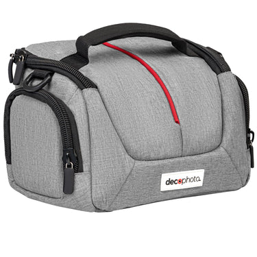 Deco Photo Camera Bag for DSLR and Mirrorless Cameras, Lenses, Padded Adjustable Storage