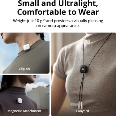 DJI Mic Mini (2 TX/1 RX/Charging Case) Ultralight HQ Audio Open Box +  Year Warranty