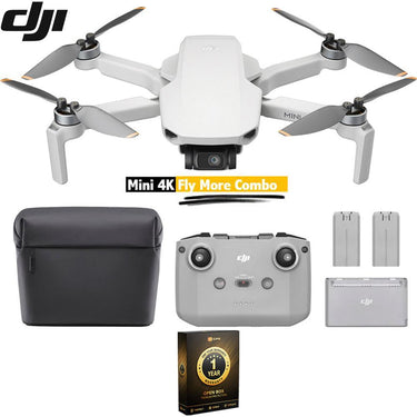 DJI Mini 4K Fly More Combo Drone Quadcopter w/RC-N1 Remote Open Box + 1 YR Warranty