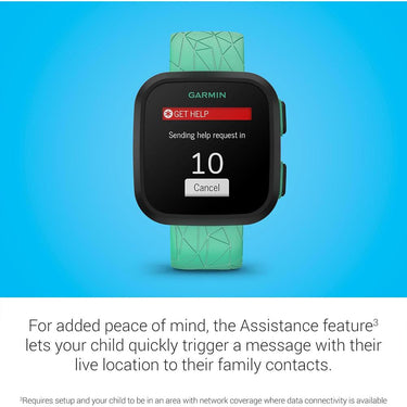 Garmin Bounce Kids Smartwatch Two-Way Text & Voice Messaging Location Track Green Burst