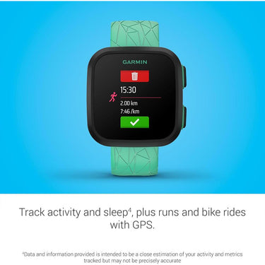Garmin Bounce Kids Smartwatch Two-Way Text & Voice Messaging Location Track Green Burst