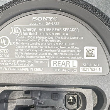 Sony SA-RS5 Wireless Rear Speakers with Built-in Battery for HT-A7000/HT-A5000 USED