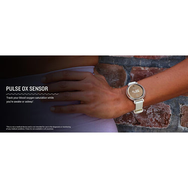 Garmin Lily 2 Smartwatch Cream Gold with Coconut Silicone Band