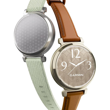 Garmin Lily 2 Classic Cream Gold with Tan Leather Band Smartwatch