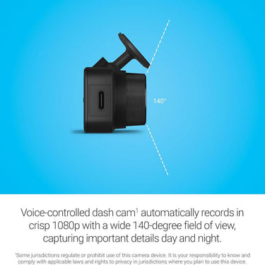 Garmin Dash Cam Mini 3 Ultracompact 1080p with 140 degree Field of View