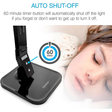 Tenergy 7W Dimmable Adjustable LED Desk Lamp, 530 Lumens with 5 Dimming Levels