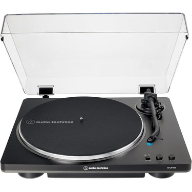 Audio-Technica Fully Automatic Belt-Drive Turntable, Black/Silver w/ 2Yr Warranty Bundle