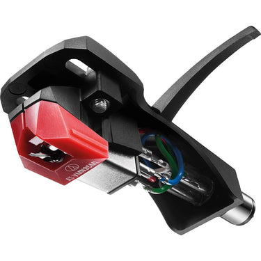 Audio-Technica AT-VM95ML/H Turntable Headshell/Cartridge Combo Kit, Red w/ Accessories Bundle