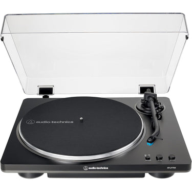 Audio-Technica AT-LP70X-BG Fully Automatic Belt-Drive Turntable Black/Silver +Mat +Cleaning Kit