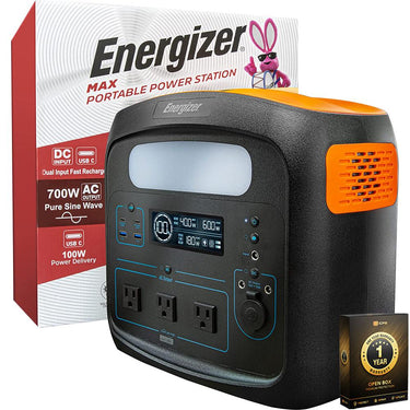 Energizer 960W MAX Portable Power Station Solar Generator Open Box + 1 Year Warranty