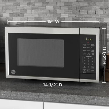GE Countertop Microwave Oven, 900-watt 0.9 Cu. Ft (Open Box) + 1 Year Warranty
