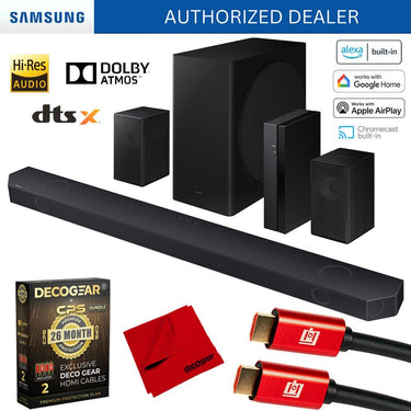 Samsung Q-series 9.1.2 ch. Wireless Dolby ATMOS Soundbar w/ 26 Months Protection Bundle