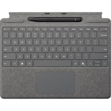 Microsoft Surface Pro Copilot+ PC Keyboard Cover with Slim Pen 2 Bundle, Platinum