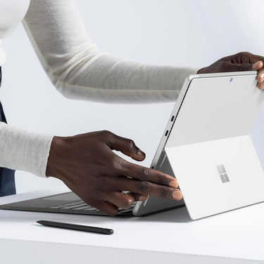 Microsoft Surface Pro Copilot+ PC Keyboard Cover with Slim Pen 2 Bundle, Platinum