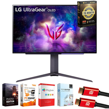 LG 27" UltraGear OLED QHD 240Hz G-SYNC Gaming Monitor + 26 Months Protection Bundle