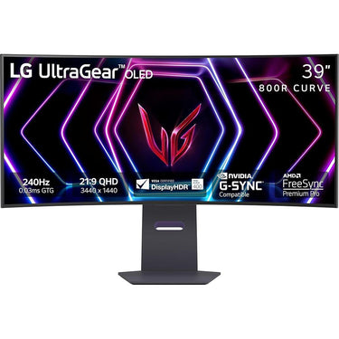 LG 39" UltraGear OLED 0.03ms Curved Gaming Monitor + 26 Months Protection Bundle