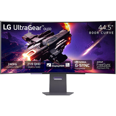 LG 45" UltraGear 1440p OLED Curved Gaming Monitor + 26 Months Protection Bundle