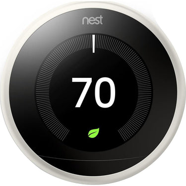 Google Nest Learning Thermostat 3rd Generation White Open Box + 1 Year Warranty