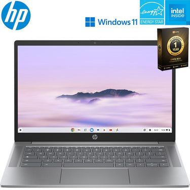 Hewlett Packard 14" Intel i3-N305 Chromebook Laptop Open Box + 1 Year Warranty