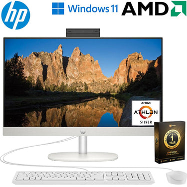 Hewlett Packard 23.8" All-in-One Desktop PC, AMD 7120U Open Box + 1 Yr Warranty