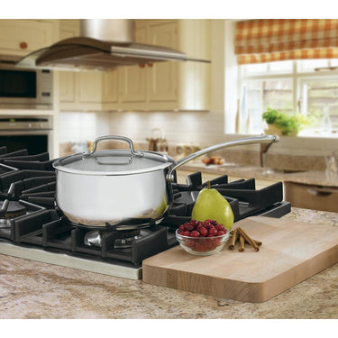 Cuisinart 4193-20 Contour Stainless 3-Quart Saucepan with Glass Cover, Silver