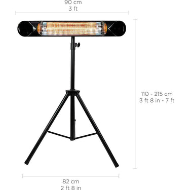 Briza Infrared Electric Indoor/Outdoor Patio Heater - IT-HEQQ-1831 - Open Box
