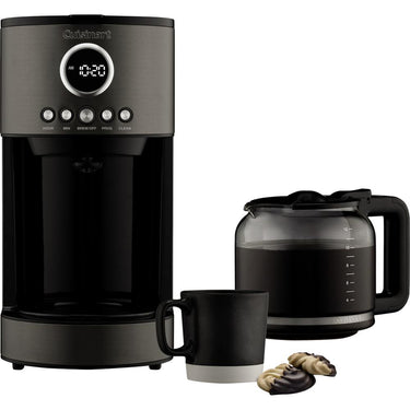 Cuisinart 12 Cup Coffeemaker ;Stainless Steel Black DCC-1220BKS (Refurbished) - Open Box