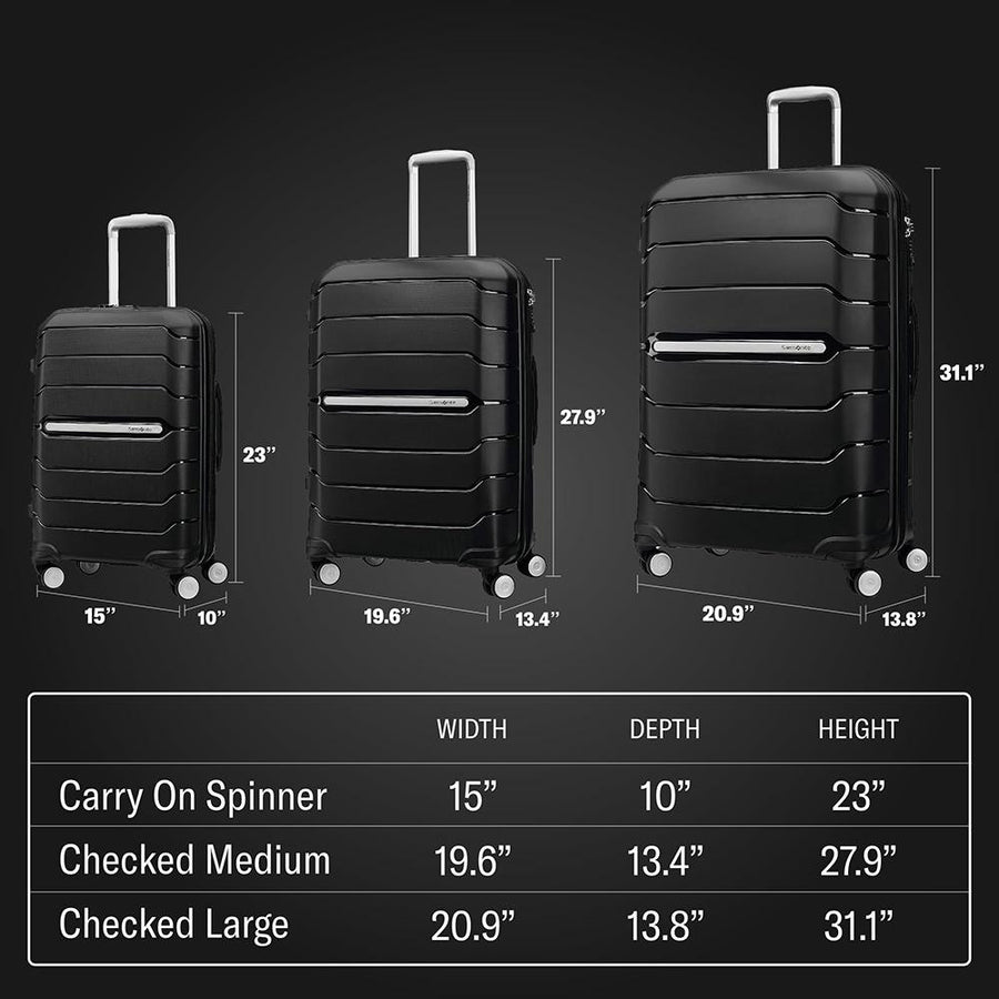 Samsonite Freeform Hardside Expandable Spinner Luggage 2PC Set - 80242-1041 - Open Box