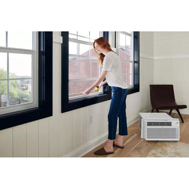 LG 18,000 BTU Smart Wi-Fi 230/208V Window Air Conditioner, White, Refurbished