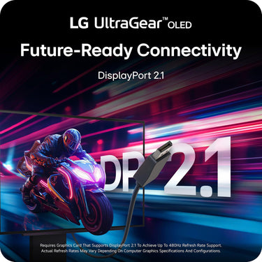 LG 27 UltraGear OLED QHD Gaming Monitor 480Hz 0.03ms G-Sync