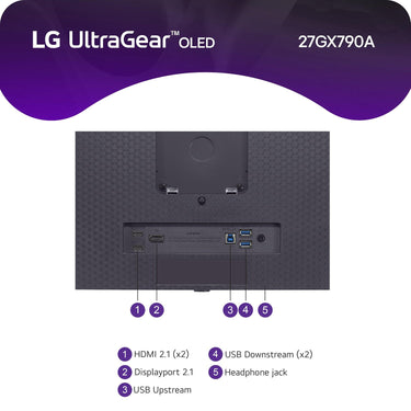 LG 27 UltraGear OLED QHD Gaming Monitor 480Hz 0.03ms G-Sync