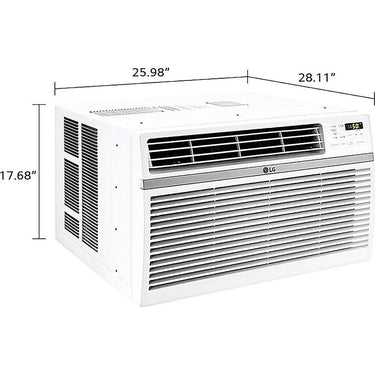 LG 18,000 BTU Smart Wi-Fi 230/208V Window Air Conditioner, White, Refurbished