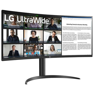 LG 34" Curved UltraWide WQHD HDR 10 100Hz Monitor with USB Type-C Refurbished