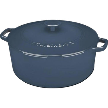 Cuisinart Chef's Classic Enameled Cast Iron Round Covered Casserole (Blue, 7- Quart)