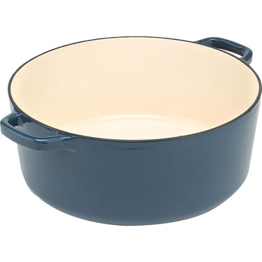 Cuisinart Chef's Classic Enameled Cast Iron Round Covered Casserole (Blue, 7- Quart)
