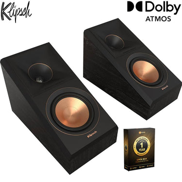 Klipsch Surround Sound Speakers Ebony Pair Open Box with 1 Year Warranty