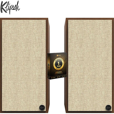 Klipsch The Sevens 6.5" Speakers Bluetooth Walnut Pair Open Box + 1 Yr Warranty