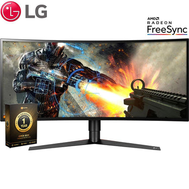 LG 34" UltraWide QHD Curved LED Monitor Open Box with 1 Year Warranty