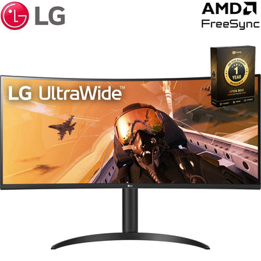LG 34" Curved UltraWide QHD Monitor with AMD FreeSync Open Box + 1 Year Warranty