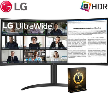 LG 34" Curved UltraWide WQHD Monitor with USB Type-C Open Box + 1 Year Warranty
