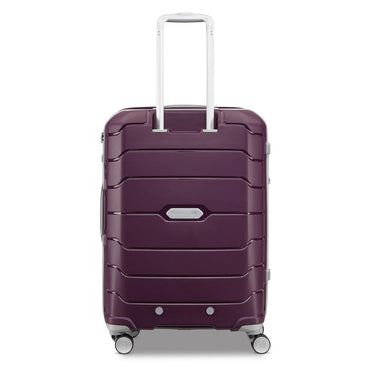 Samsonite Freeform 21" Carry-On Spinner Luggage Amethyst Purple+Traveling Bundle