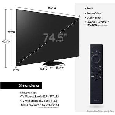 Samsung 75" Class QN85B Samsung Neo QLED 4K Smart TV (2022) - Refurbished